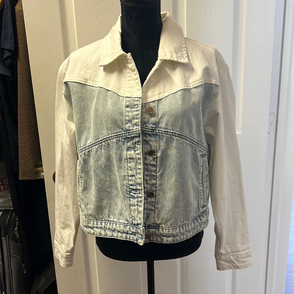 New Blank NYC Jean jacket two tone size M